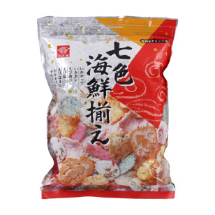 日本三色製菓七色海鮮蝦餅 145g