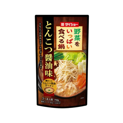 日本DAISHO 野菜,大蒜,豬骨湯火鍋湯包750g（HPJD2279/503019)