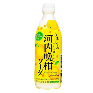 日本Sangaria 河内蜜柑梳打 500ml/支