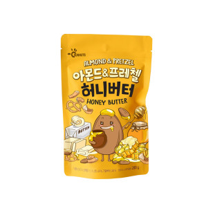 韓國SUNMYUNG 蜂蜜黃油杏仁+椒鹽捲餅(芝士BBQ味) 200g/包（KW166/407491）